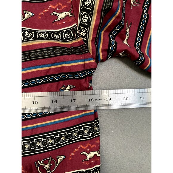 Vintage Red Rover Shirt Youth Medium Western 90’s Aztec Dead Stock Button Up Dog - Picture 7 of 11